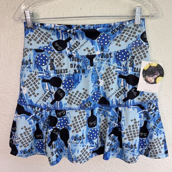 Pickleball Bella Kick Pleat Skort Womens 2 Athletic Tennis Comfort NEW Medium - Picture 1 of 10